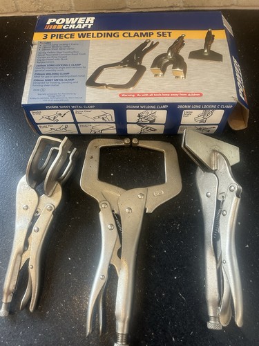 Welding clamps 3piece set - clamps,